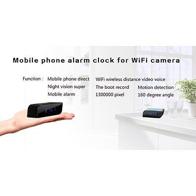 Wireless Wi-Fi Spy Clock with Hidden Camera with Night Vision Android & iPhone - Brand New