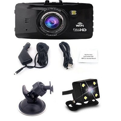 Wi-Fi Dashboard with Dual Front & Rear Cameras - Brand New