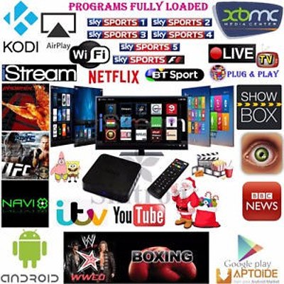 Quad Core HD Smart Android TV Media Player Box for Streaming Internet Movies and More - Brand New
