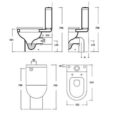 New Argent ISIS Back to Wall Toilet Suite - RRP=$799.00