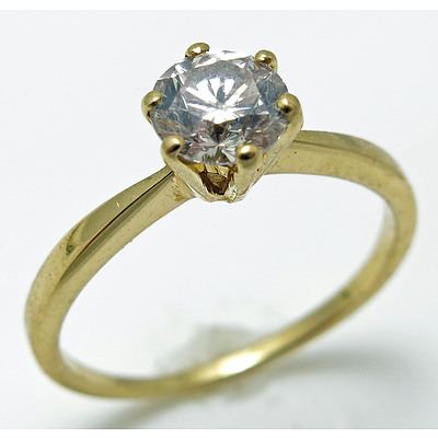 3/4 Carat Solitaire Diamond Ring