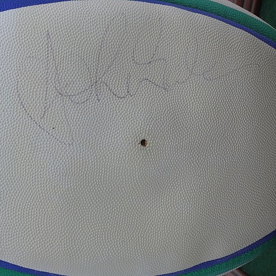 Official 1999 Rugby World Cup Replica Rugby Ball Signed by John Eales