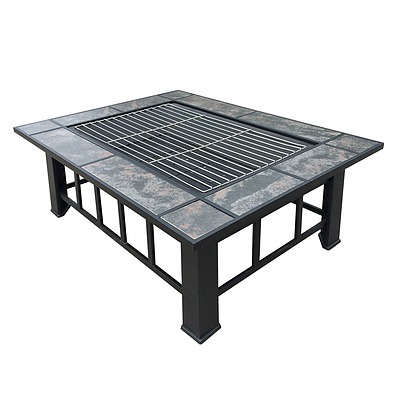 Outdoor Fire Pit BBQ Table Grill Fireplace - Brand New