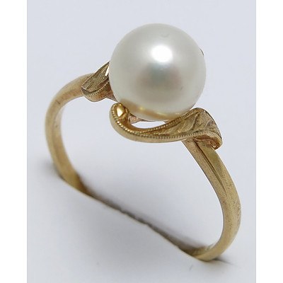 Genuine MIKIMOTO Pearl Ring