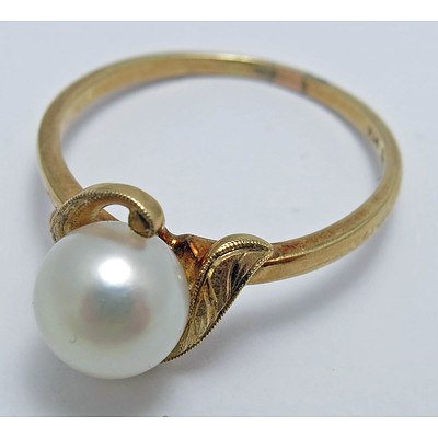 Genuine MIKIMOTO Pearl Ring