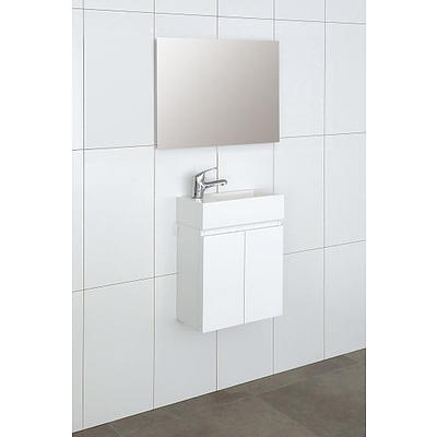 New Marquis Asti Baby Hung Gloss Vanity 400x220 2Dr - RRP=$1,299.00