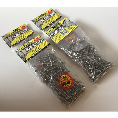 Macsim Deck Screws - CSK. Self Embedding Head - Brand New