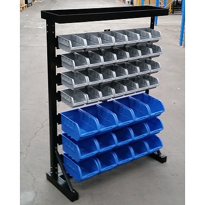 43 Bin Steel Storage Rack - Demonstration Model