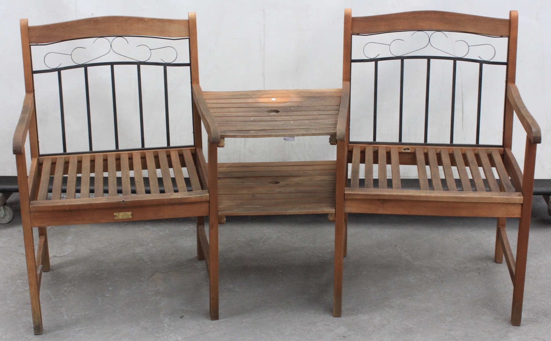 2 Seat Timber Outdoor Setting Lot 869625 ALLBIDS