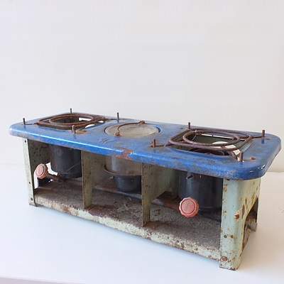 Vintage Butterfly Double Burner Stove