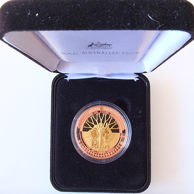 2001 The Future Millennium Coin Series Gold and Silver Proof 10 Dollar Coin