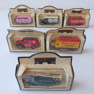 Collection of Twelve Days Gone Model Cars, Including Mobiloil, Heinz, Castrol, Auxiliary Fire Service and More