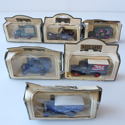 Collection of Twelve Days Gone Model Cars, Including Royal Mail GR, Pennzoil, Smiths, Lipton's Tea and More