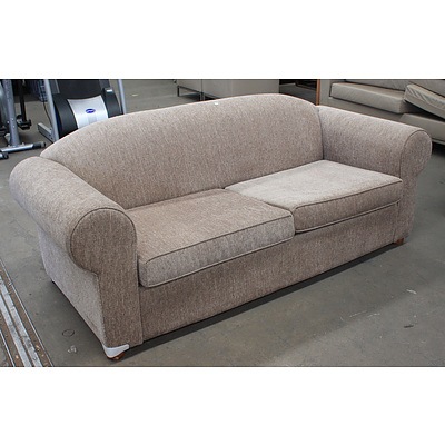 2½ Seater Beige Sofa Bed
