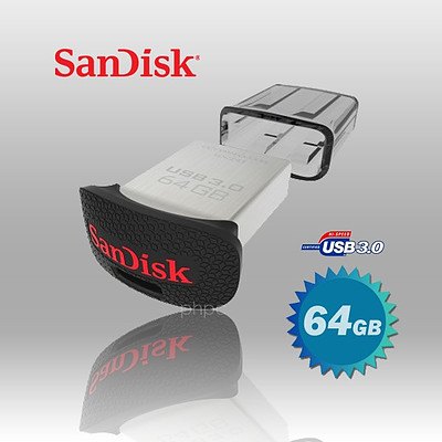 Sandisk CZ43 Ultra Fit USB 3.0 (SDCZ43-064G) 64GB USB Flash Drive - With Warranty