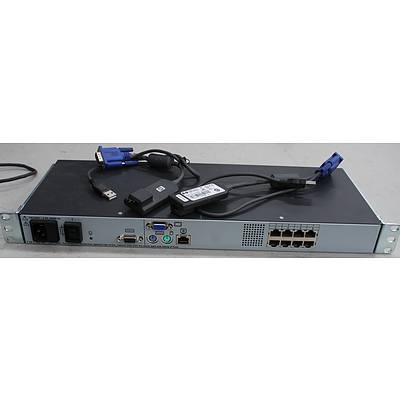 HP 8 Port Console Switch