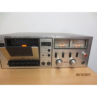 Teac Stereo Cassette Deck Model A-430