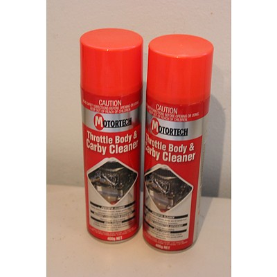 Motortech Throttle Body & Carby Cleaner 400g Aerosol Cans - Lot of 10 - New