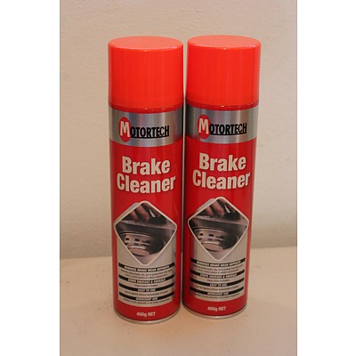 Motortech Brake Cleaner 400g Aerosol Cans - Lot of 12 - New