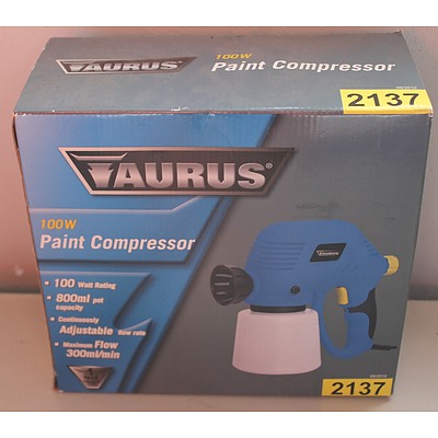 Taurus 100w Paint Compressor - New