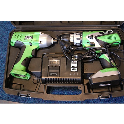 Kawasaki Drill & Impact Driver Kit - Brand New