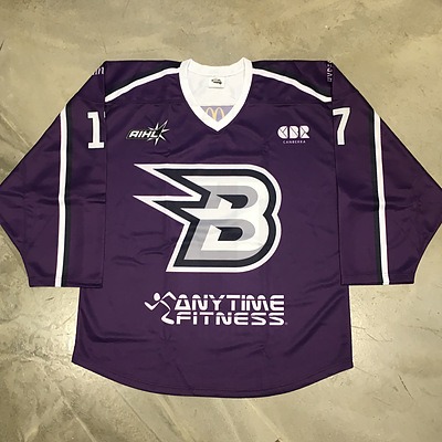 2017 CBR Brave Ice Hockey Charity Round Jersey - Signed Team Jersey (3 of 3)