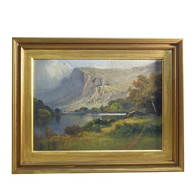 Frank Thomas Carter (British 1853-1934) Cumbrian Landscape Oil on Board
