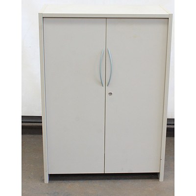 Grey Laminate Storage Cabinet