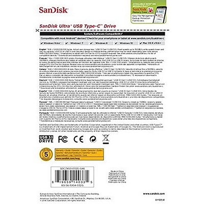 SanDisk 32GB Ultra USB 3.1 Type-C Flash Drive - 150MB/s SDCZ450-032G - With Warranty