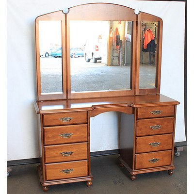 Bowers Furniture Timber Dresser and Mirror