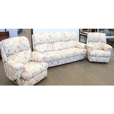 3 Piece Floral Lounge Setting