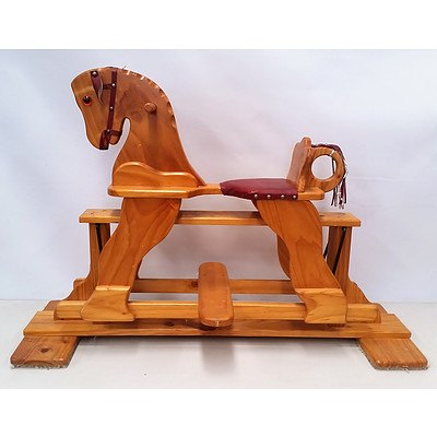 Solid Wood Rocking Horse