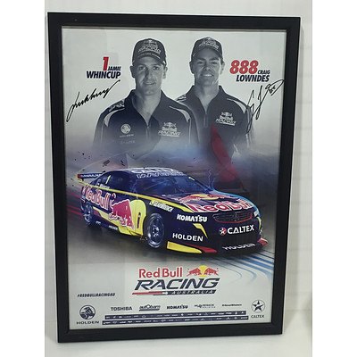 Craig Lowndes and Jamie Whincup - Framed Signed Poster