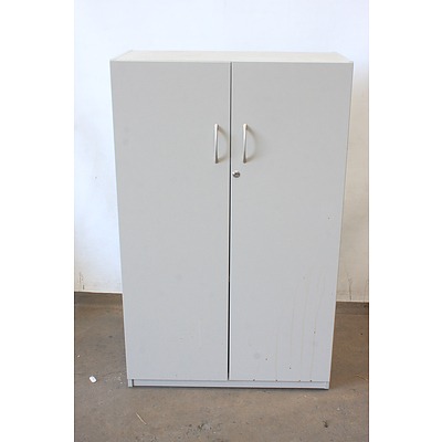 Grey Laminate Storage Cabinet