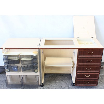 Horn Mobile Sewing Cabinet