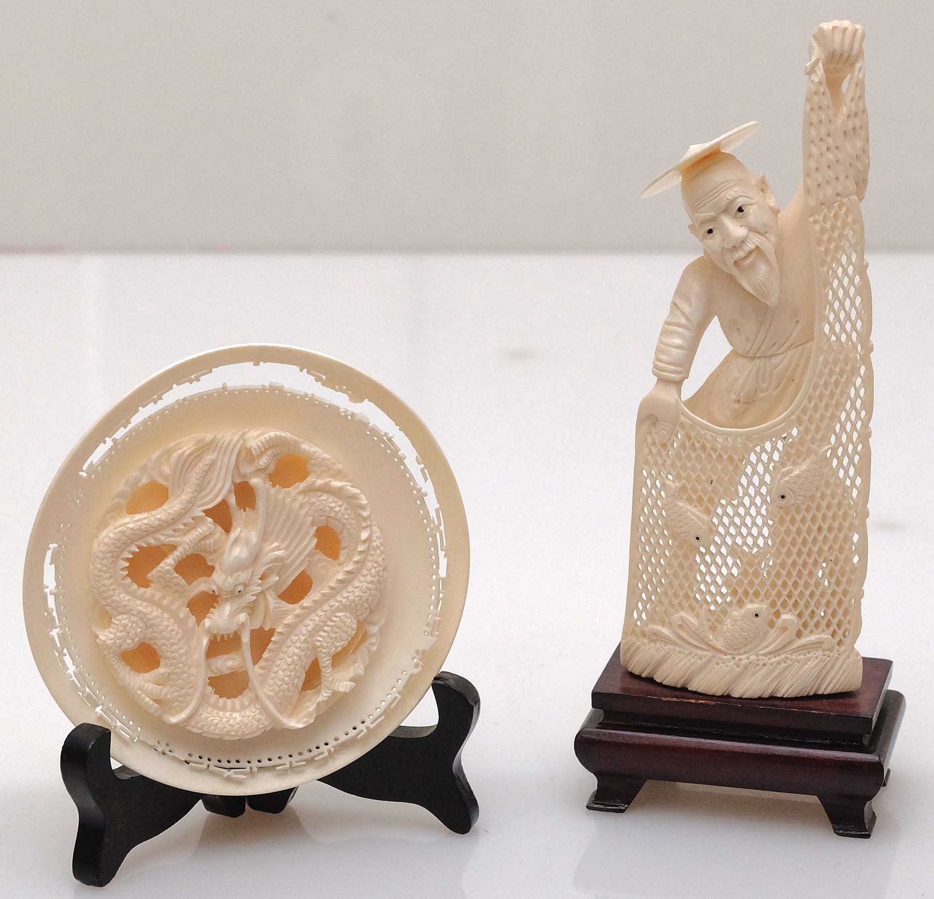Two Vintage Oriental Ivory Carvings Lot 872119 ALLBIDS