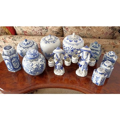 Collection of Oriental Blue and White Porcelain