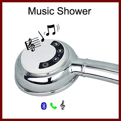 Bluetooth Shower Head with Built-in Speaker - Listen to Music & Answer Calls - Brand New