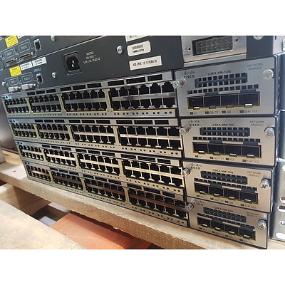 Cisco WS-C3750X-48T--S V02 Switch with Network Module C3Kx-Nm-10G