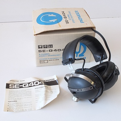 Pioneer SE-Q404 4 Channel Stereo Headphones