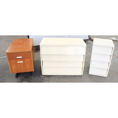 Timber Set of Drawers - Lot of 3