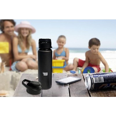 Bluetooth Silver Speaker Bottle - RRP $99.95 - Brand New