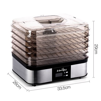 5 Tray Food Dehydrator - Black - Brand New