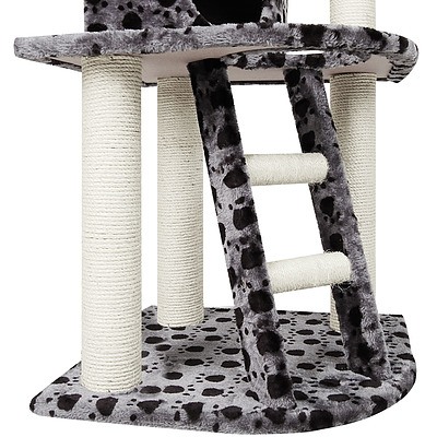 Cat Scratching Poles Post Furniture Tree House Condo Black Grey - Brand New