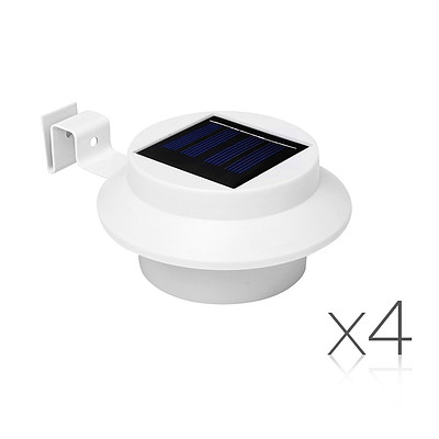4 x Solar Gutter Lights - White - Brand New