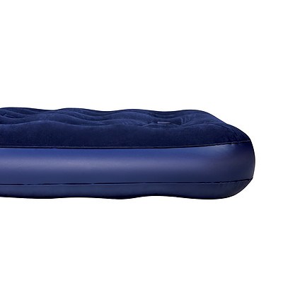 Bestway Queen Inflatable Air Mattress Bed with Built-in Foot Pump Blue - Brand New