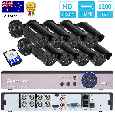 8 Channel DVR with 4pc 720P AHD Bullet Cameras - Brand New