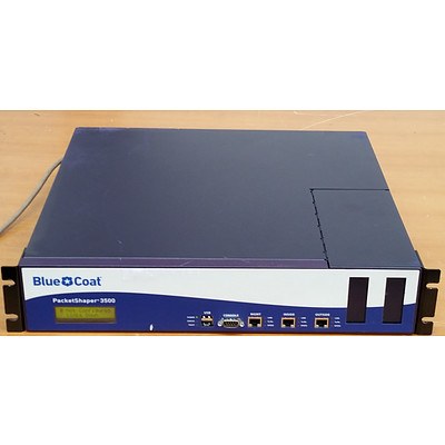 Blue Coat PacketShaper 3500 Gigabit Ethernet Network Monitoring Device