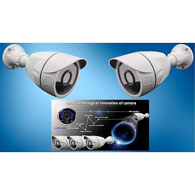 CCTV Camera 6 x Blue IR Laser LEDs 1200TVL Up To 50M Vision - Brand New