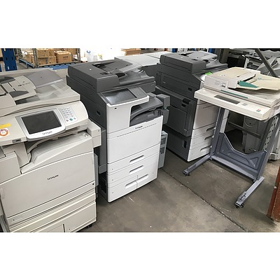 Large Lexmark, Canon and Xerox Printers, Scanners and Accessories - Lot of 10+